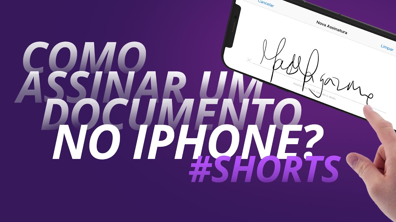 Dica de minuto: como escanear e assinar documentos no iPhone? #shorts
