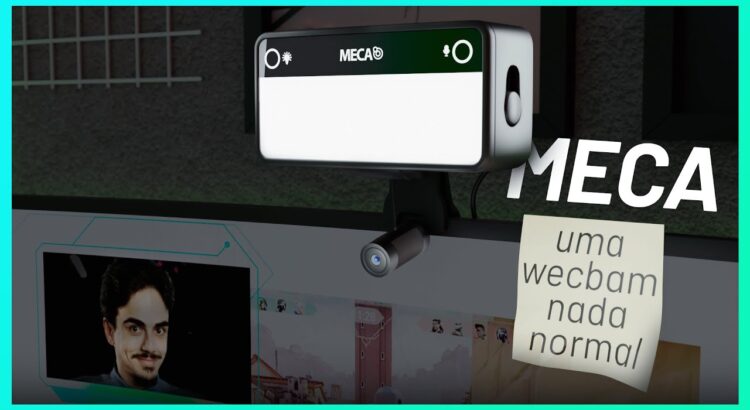 MECA, a webcam ESTRANHA para FIXAR NO MEIO do seu monitor | #CanalTreco 02