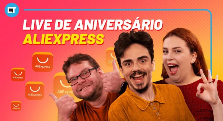 Live de aniversário do Aliexpress